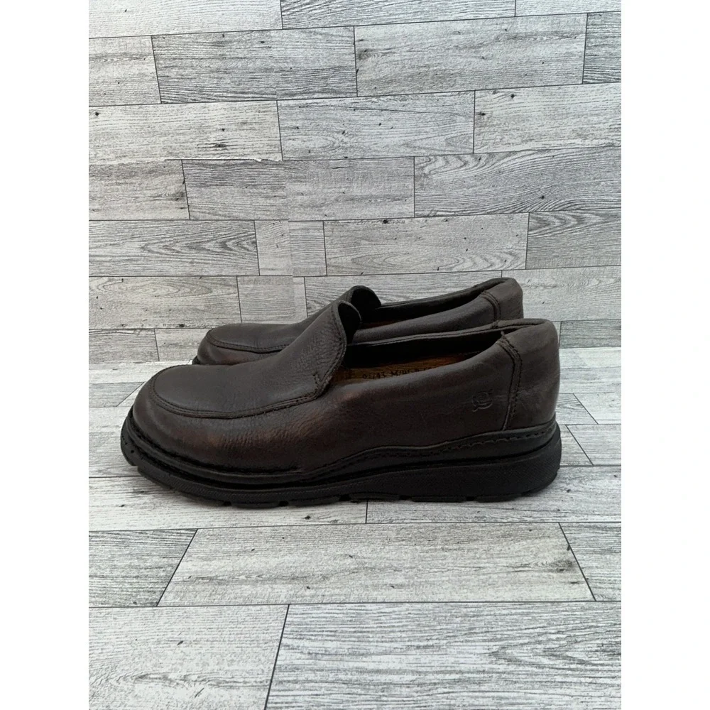Born Shoes Mens Size 9.5 Leather Slip On Loafers‎ Comfort Handcrafted
